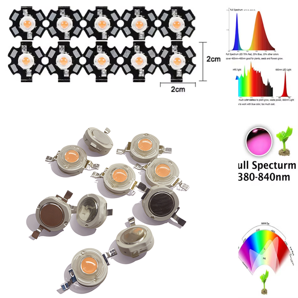 Aquarium Plant Nutrients - 1W 3W 5W LED Lamp beads