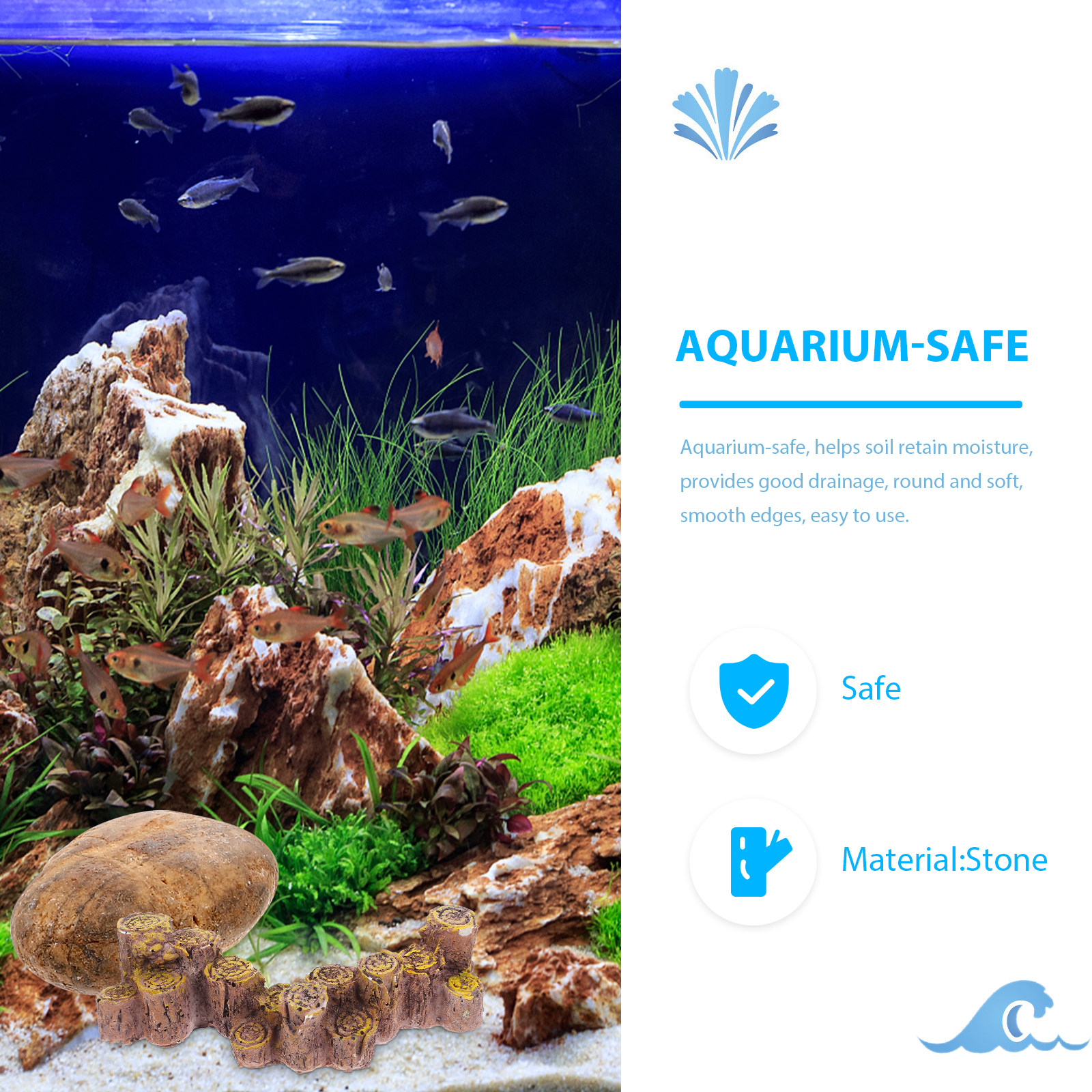 1Set Aquarium Pebbles Gravel 5 - مراجعة Aquarium For Planted Tank وسعره