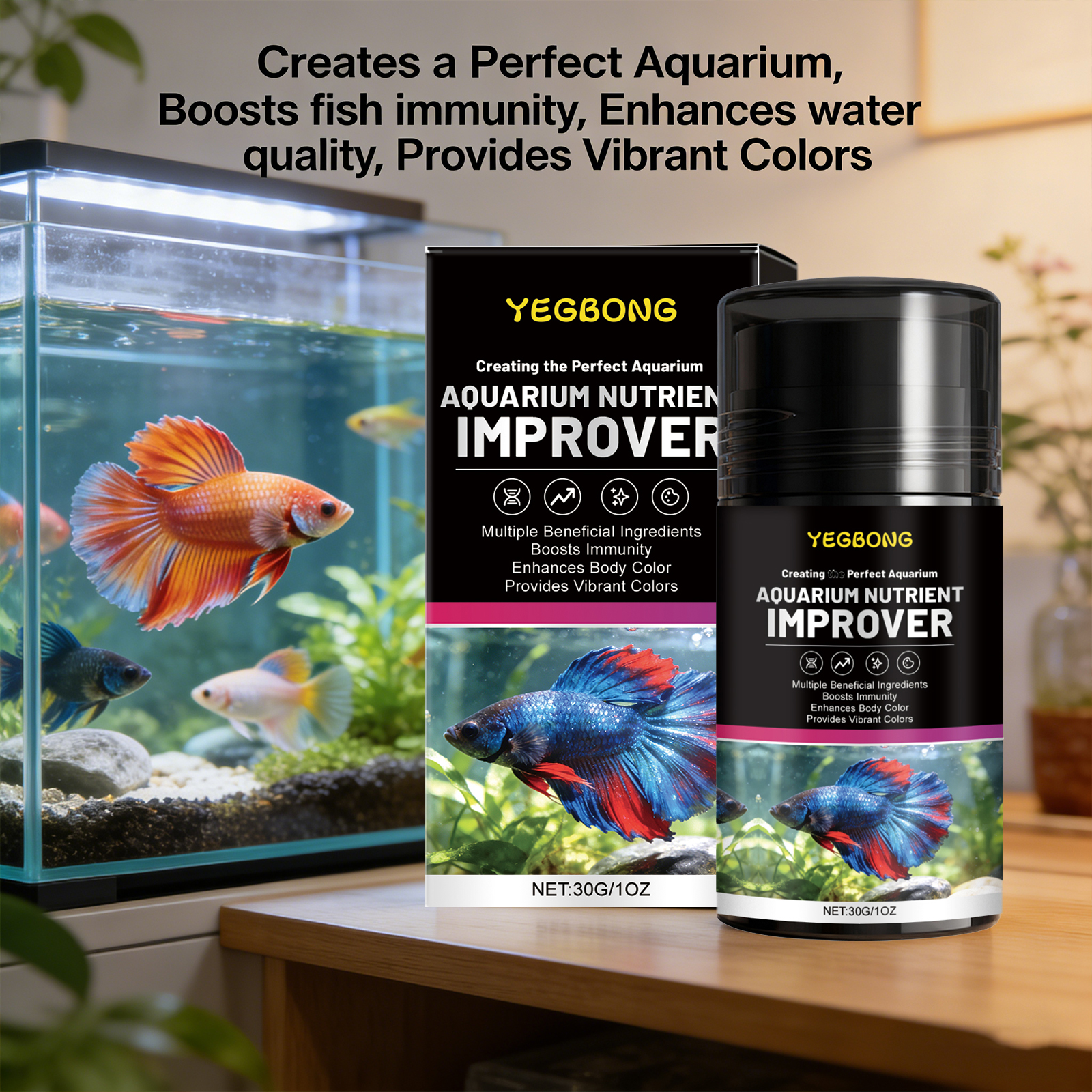 Aquarium Nutrient Improver Pro - مراجعة Aquarium Plant Nutrients وسعره