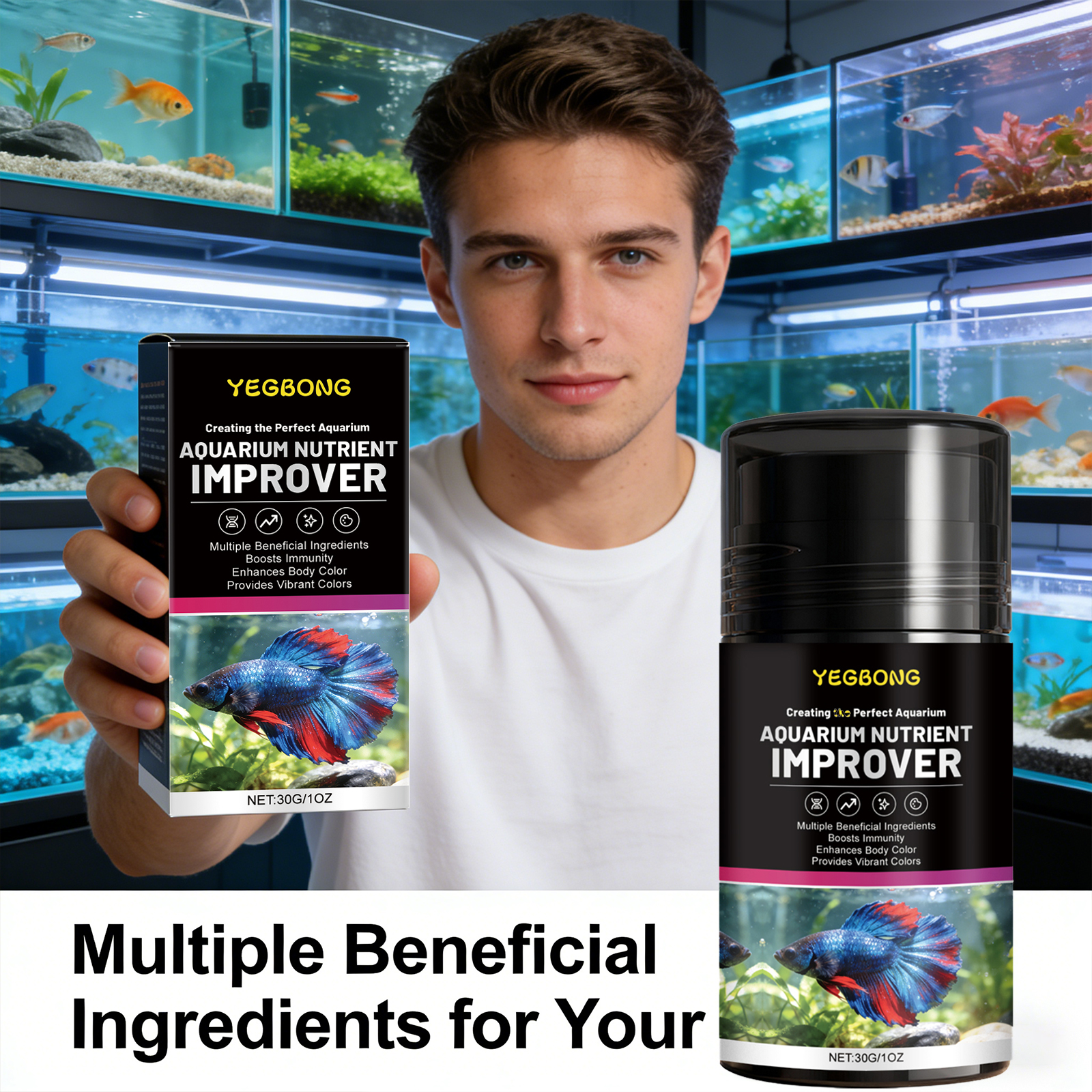 Aquarium Nutrient Improver Pro - مراجعة Aquarium Plant Nutrients وسعره