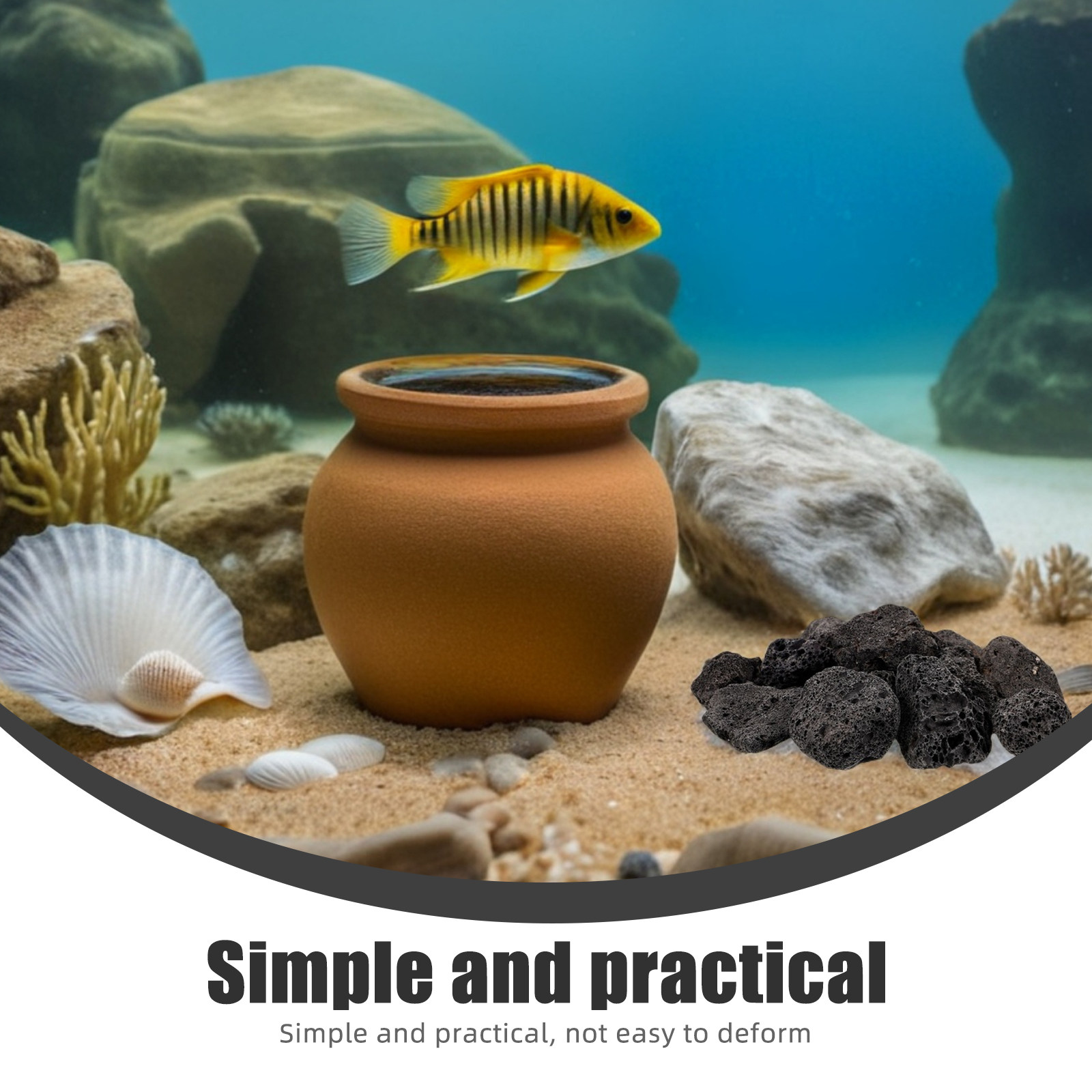 1Pack Natural Volcanic Stones  - مراجعة Aquarium For Planted Tank وسعره