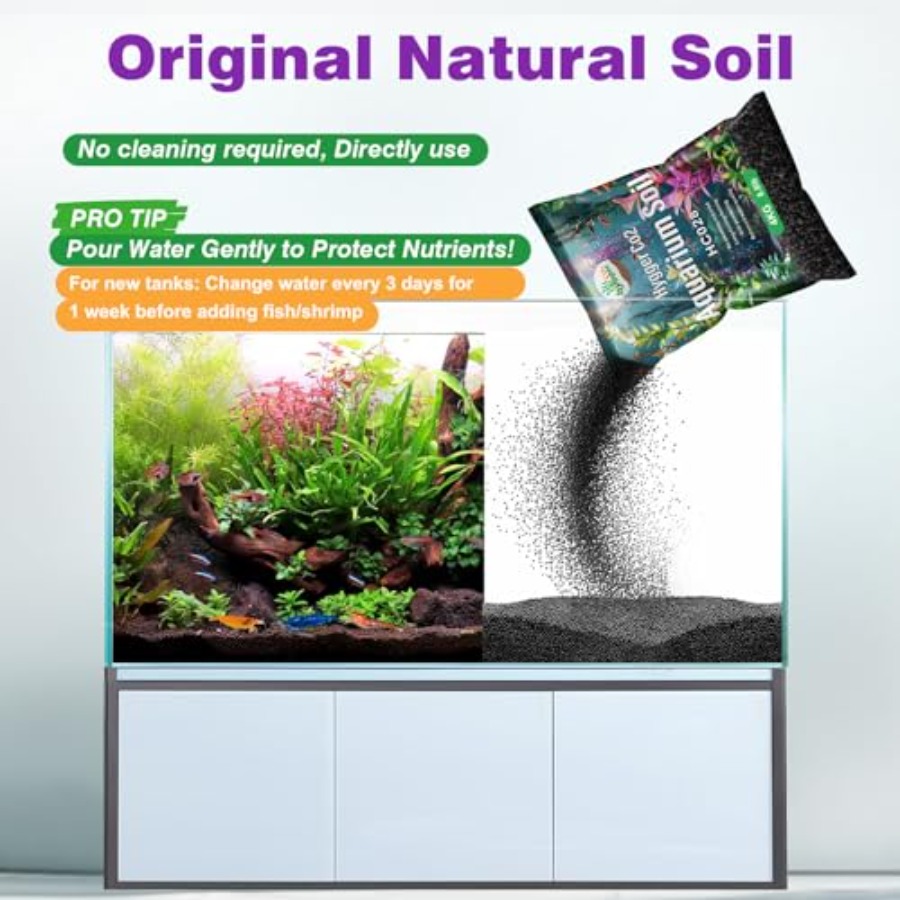 Upgraded Aquarium Soil Water G - مراجعة Aquarium Planted Tank Soil وسعره