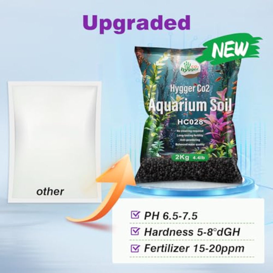 Upgraded Aquarium Soil Water G - مراجعة Aquarium Planted Tank Soil وسعره