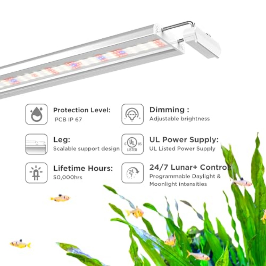 Aquarium LED Light for planted - مراجعة Aquarium For Planted Tank وسعره